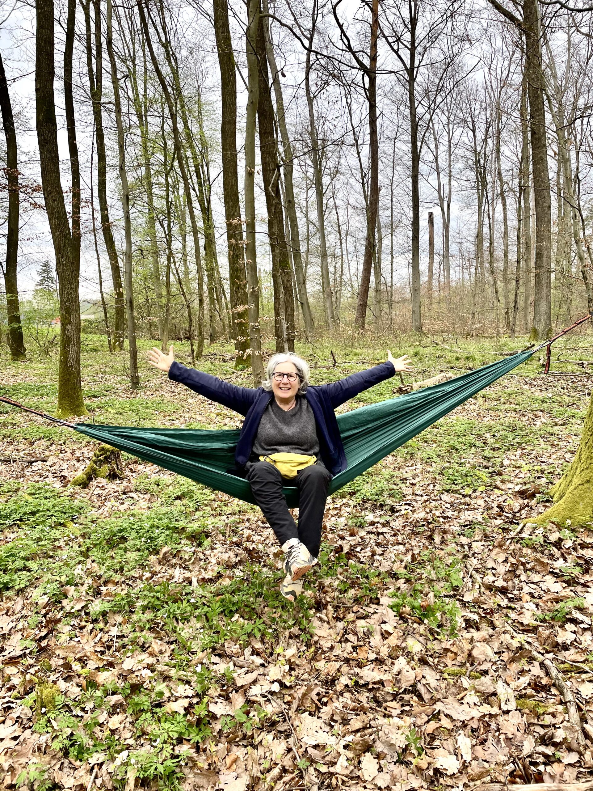 Waldbaden und Auszeit in der Hängematte